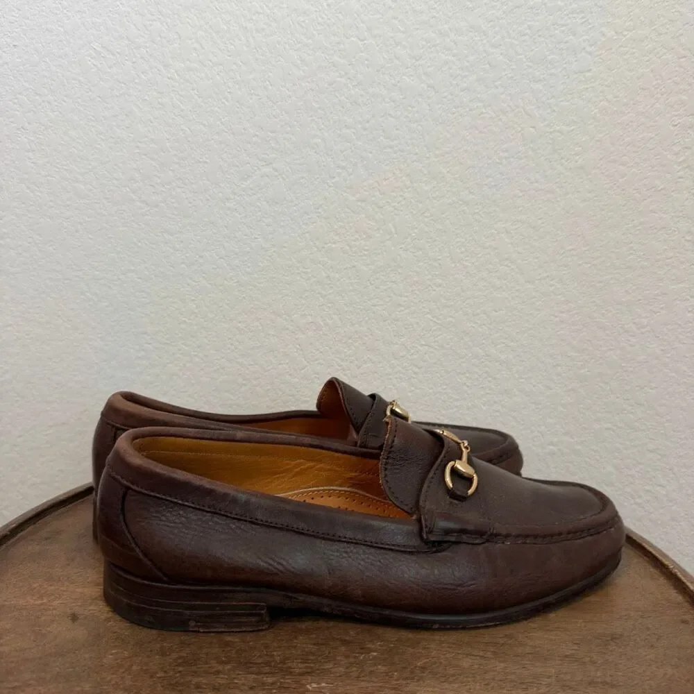 Alden Cape Cod Collection Brown Leather Horse Bit Slip-On Loafer Men's Size 10